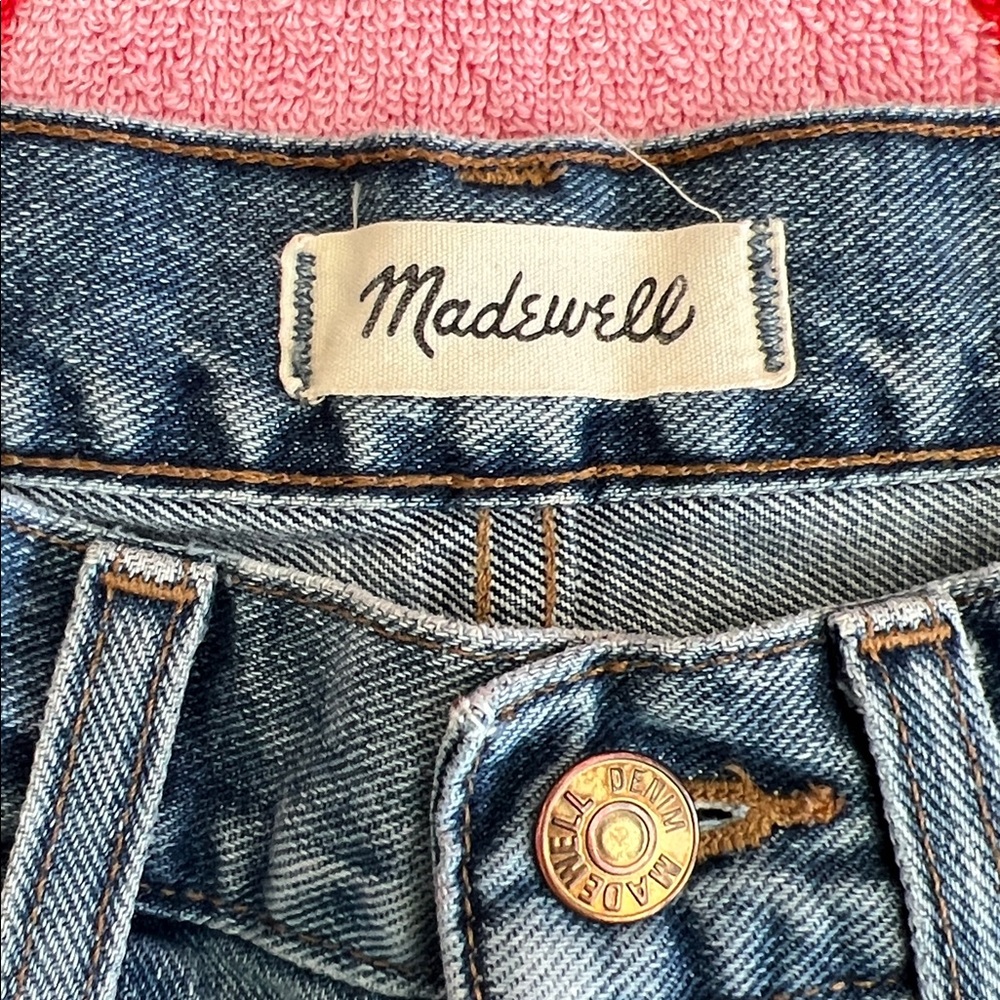 Madewell two-tone Retro Crop Bootcut size 25 Denim Jeans - Picture 3 of 12